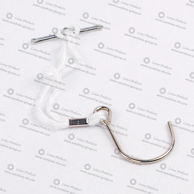 Ningbo sunshine import and export co., ltd. | pattern hook with cord for garments