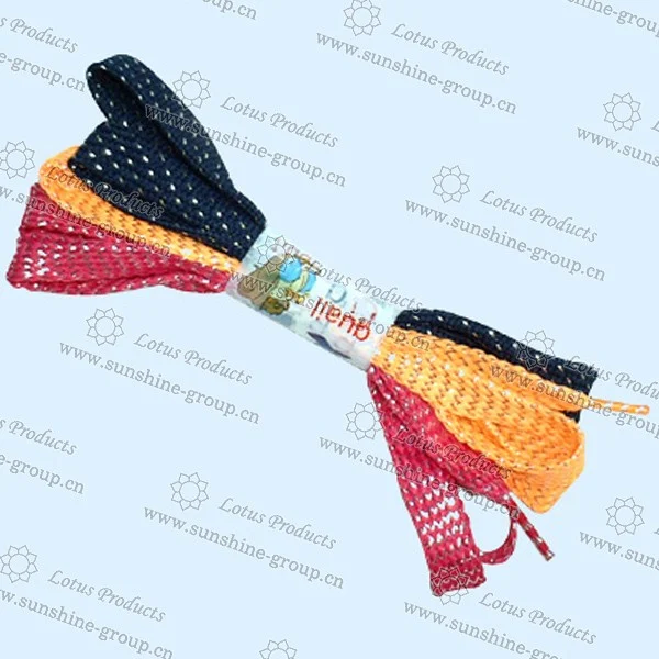 Ningbo sunshine import and export co., ltd. | gifts colored custom design shoe laces shoelaces