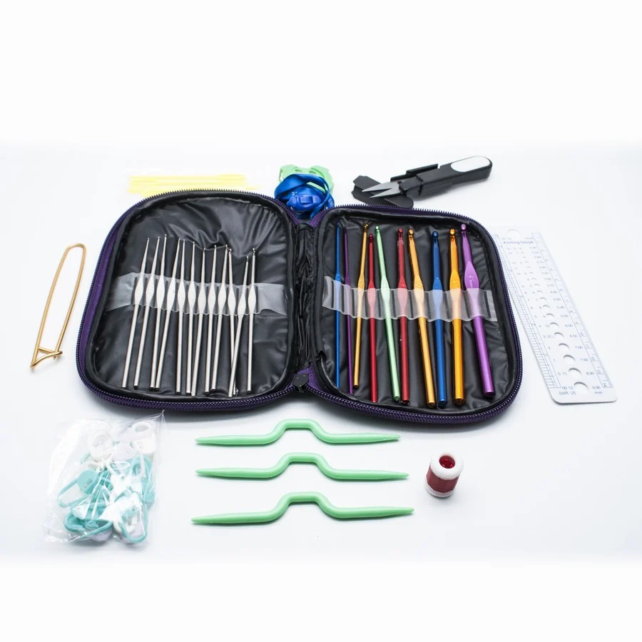 Ningbo sunshine import and export co., ltd. | seller 60pcs bonus crochet hook with knitting essential accessories set