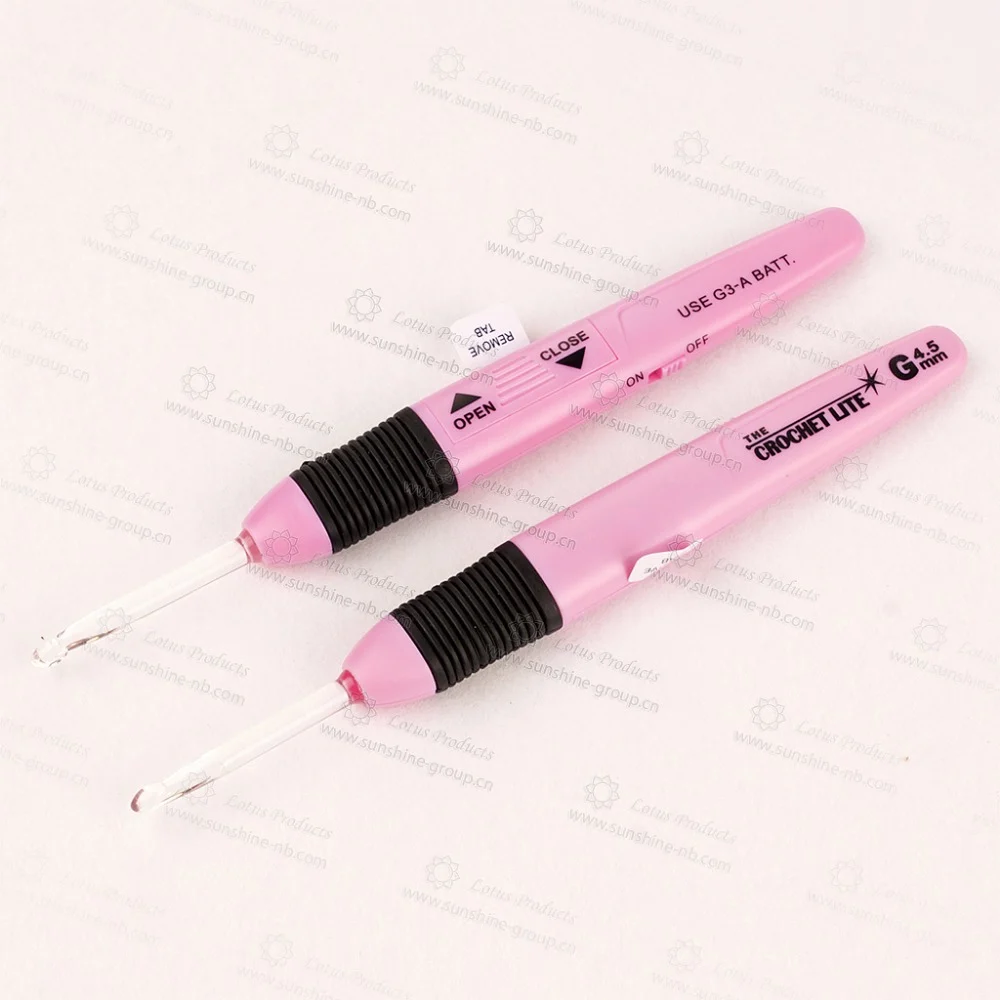 Ningbo sunshine import and export co., ltd. | full size lite crochet hook set crochet hook with light knitting needle