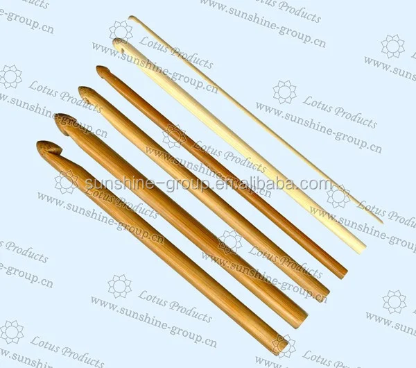 Ningbo sunshine import and export co., ltd. | eco friendly different size 15cm bamboo crochet hook set