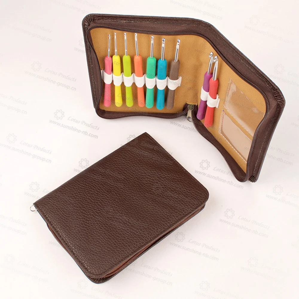 Ningbo sunshine import and export co., ltd. | 9 pcs aluminum crochet hook set knitting needle crochet hook with