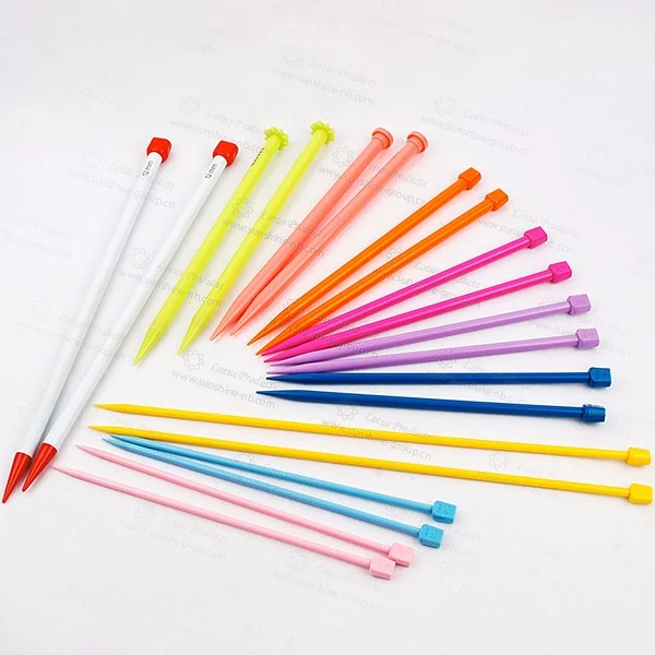Ningbo sunshine import and export co., ltd. | colorful plastic knitting needle sewing accessories knitting needle