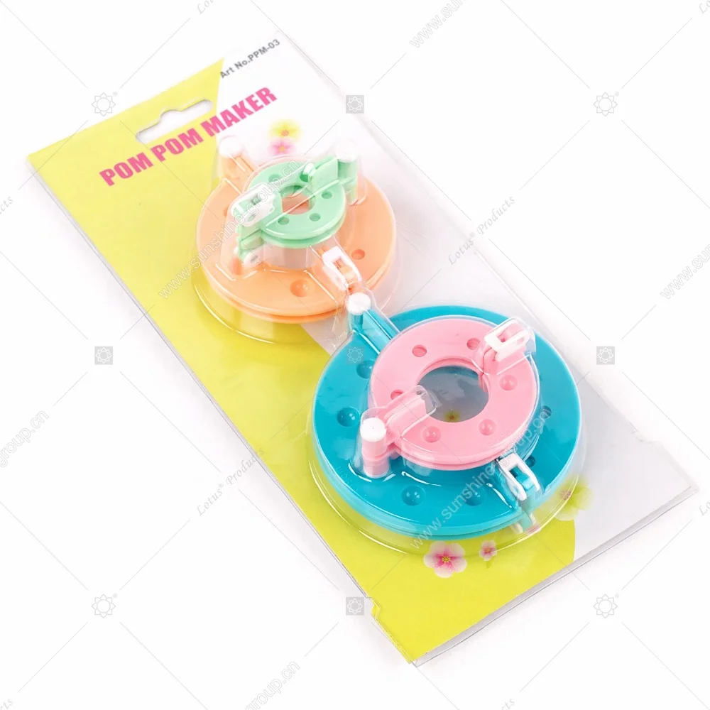 Ningbo sunshine import and export co., ltd. | diy yarn craft maker flower knitting loom set crochet plastic pom pom maker