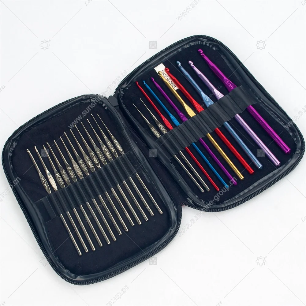 Ningbo sunshine import and export co., ltd. | durable colorful aluminum crochet hook set