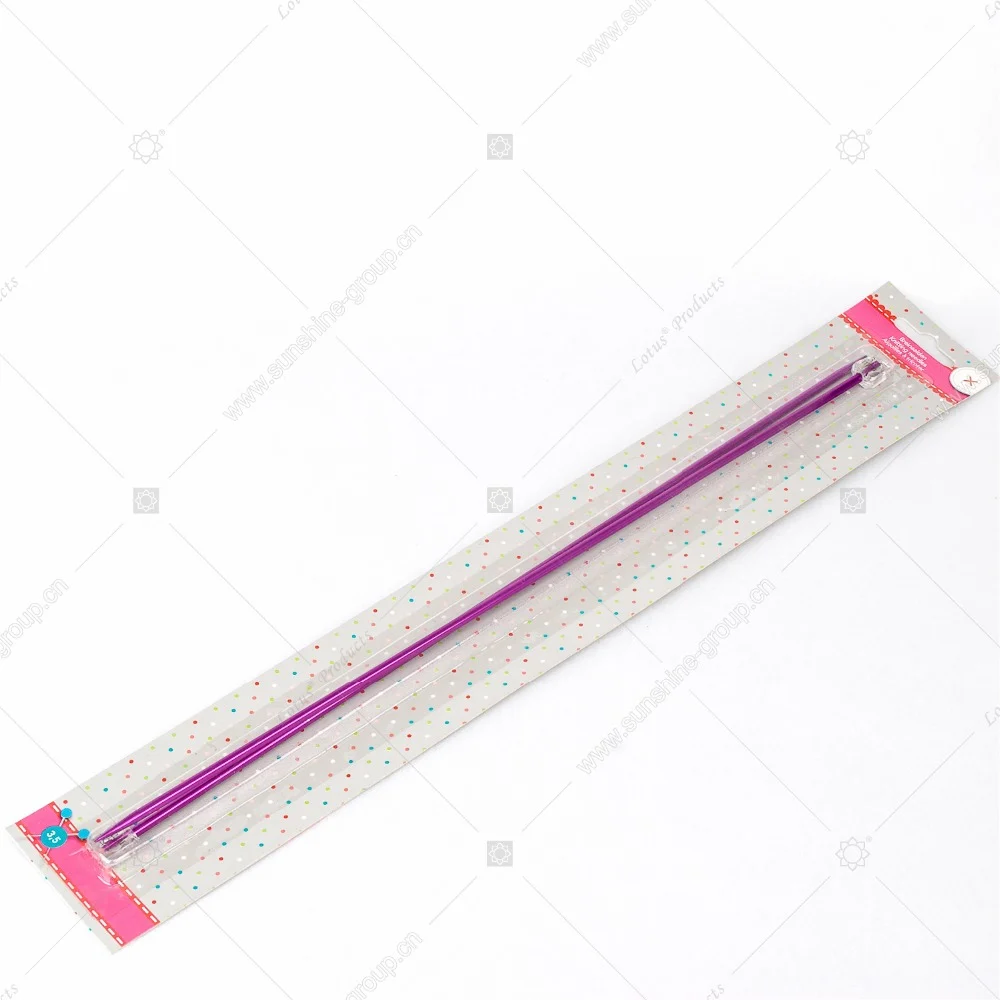 Ningbo sunshine import and export co., ltd. | customized knitting needle type aluminum handle crochet hook for promotion