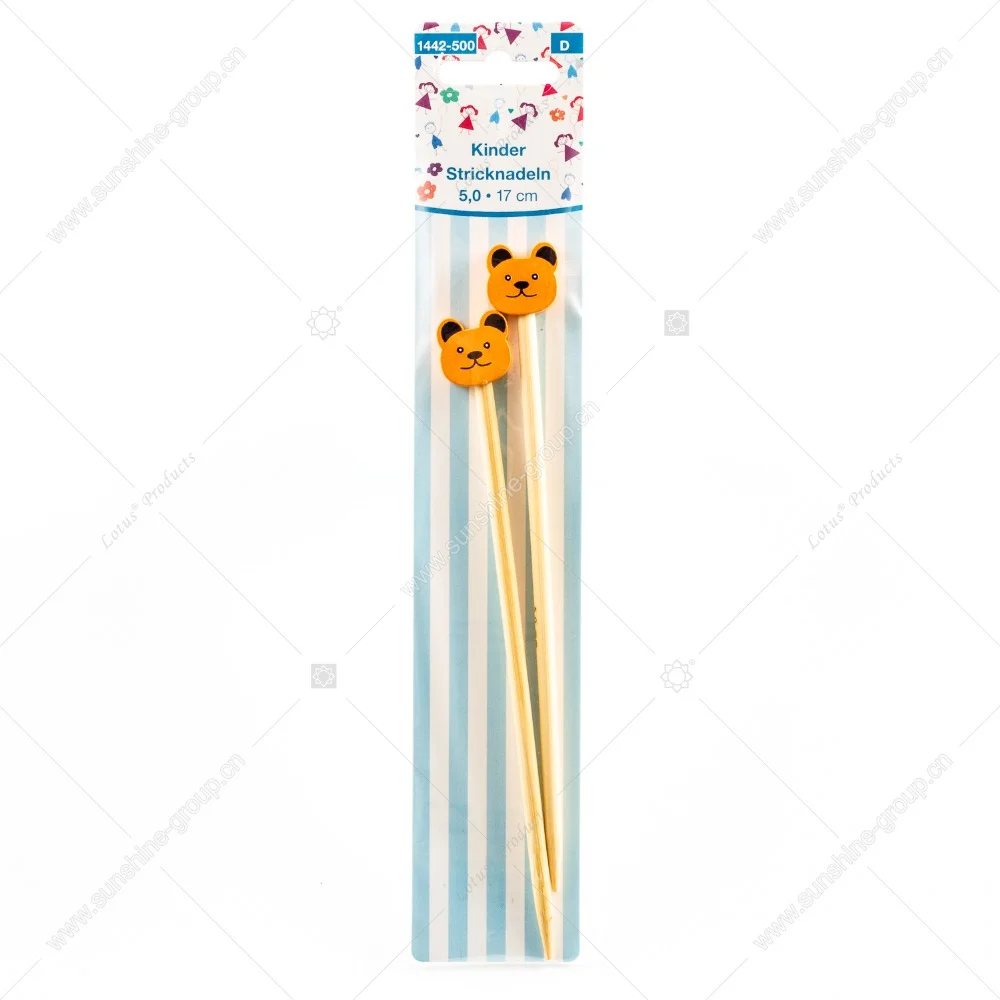 Ningbo sunshine import and export co., ltd. | chinese supplier new product cartoon cute bamboo crochet hook knitting needle