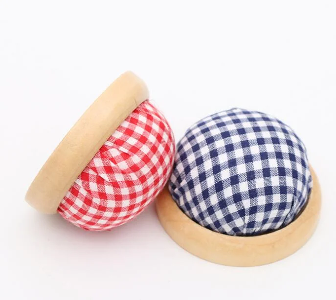 Ningbo sunshine import and export co., ltd. | diy sewing tool home tailors safety handmade needles pin cushion with wood base