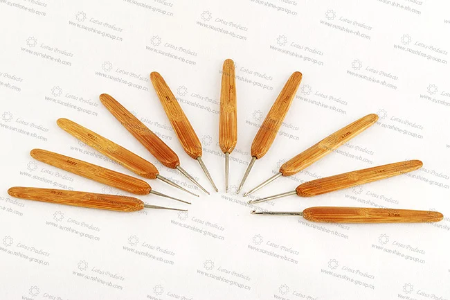 Ningbo sunshine import and export co., ltd. | crochet hook with bamboo handle knitting needle crochet hook