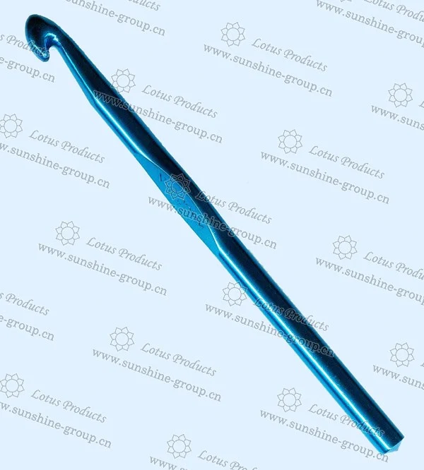 Ningbo sunshine import and export co., ltd. | colorful aluminum crochet hook knitting needle type crochet hook