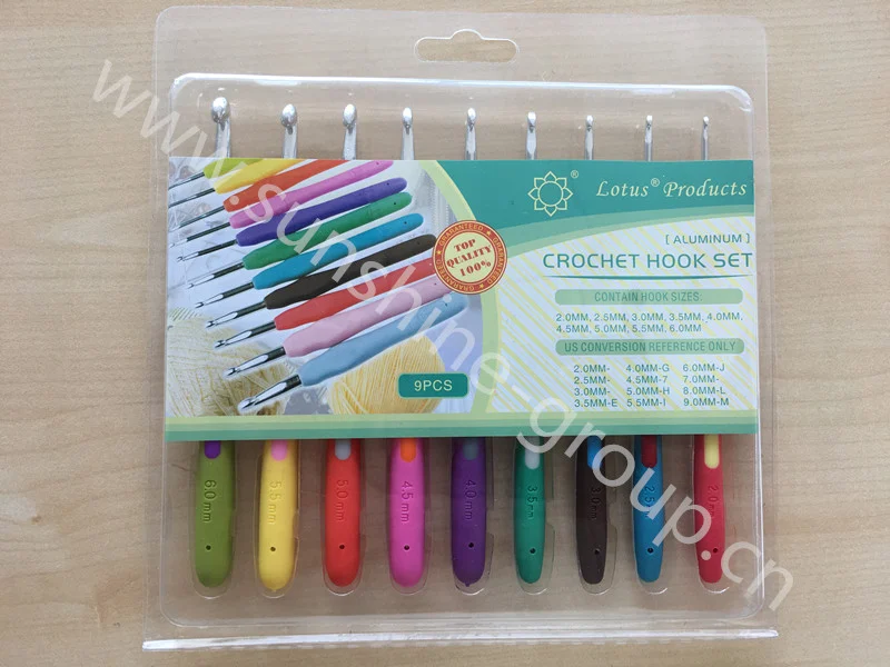 Ningbo sunshine import and export co., ltd. | new style crochet hook set with full size knitting accessories crochet hook set