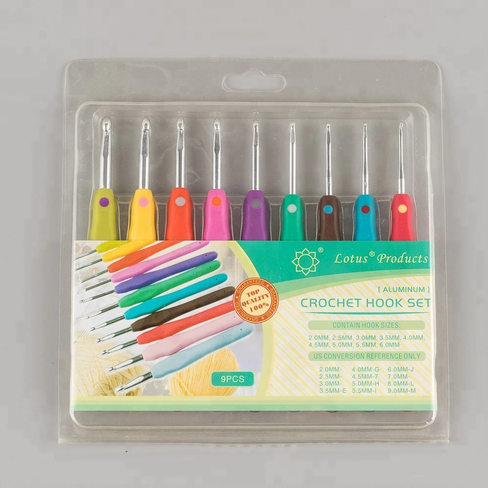Ningbo sunshine import and export co., ltd. | new style crochet hook set with full size knitting accessories crochet hook set