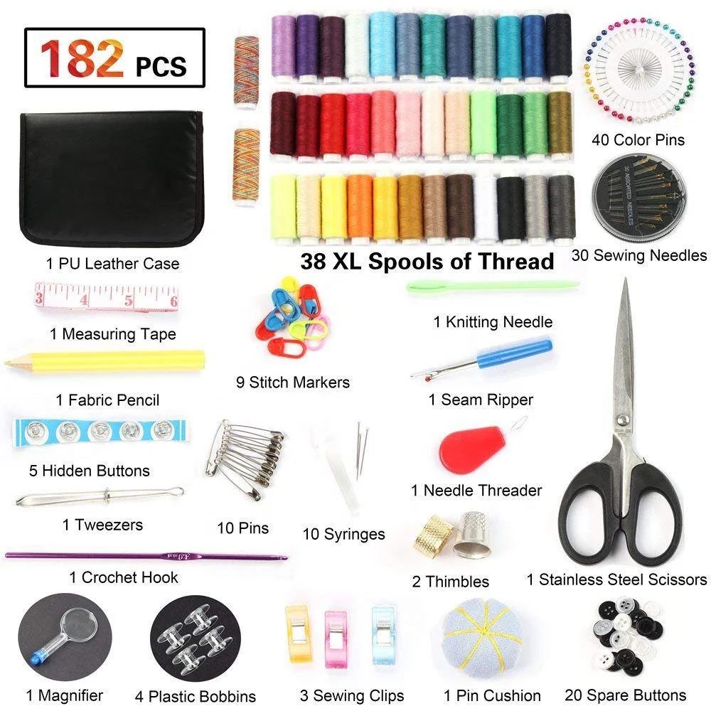 Ningbo sunshine import and export co., ltd. | 182 pcs travelling sewing kit sewing supplies