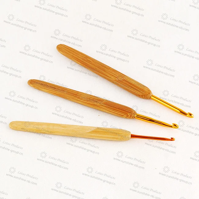 Ningbo sunshine import and export co., ltd. | crochet hook with bamboo handle knitting needle crochet hook for hand knitting