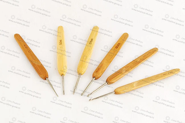 Ningbo sunshine import and export co., ltd. | crochet hook with bamboo handle knitting needle crochet hook for hand knitting