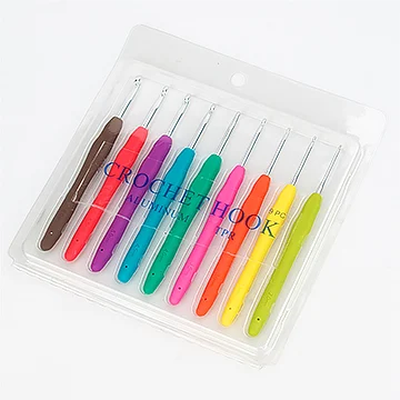 Ningbo sunshine import and export co., ltd. | colorful soft rubber handle crochet hook