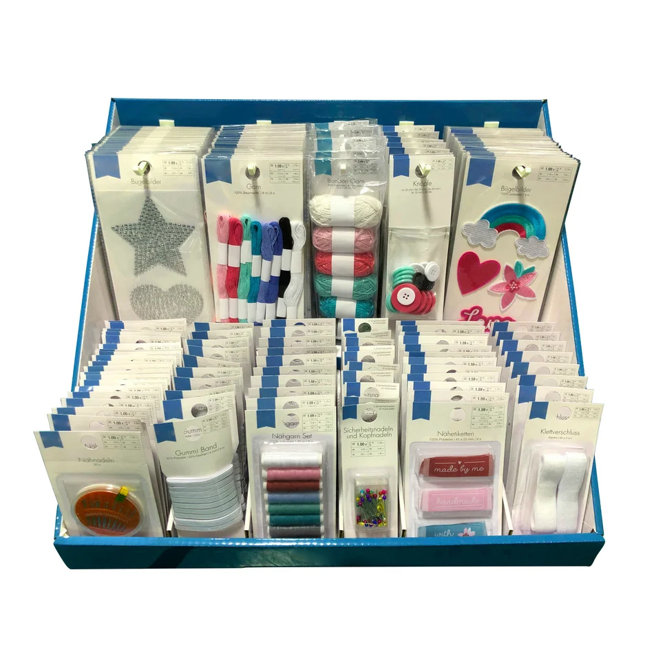 Ningbo sunshine import and export co., ltd. | sewing kit merceria sewing set kurzwaren handarbeiten display packing