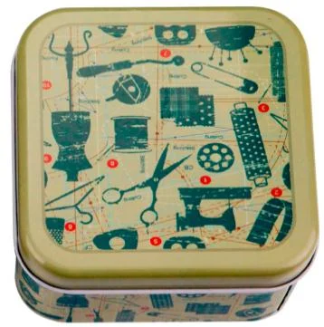Ningbo sunshine import and export co., ltd. | mini tin box sewing accessories travel sewing box kit with printing