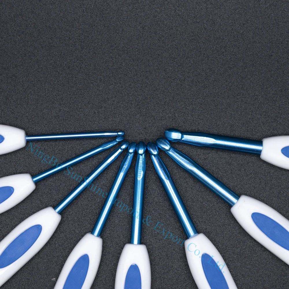 Ningbo sunshine import and export co., ltd. | 8pcs aluminum crochet hook set