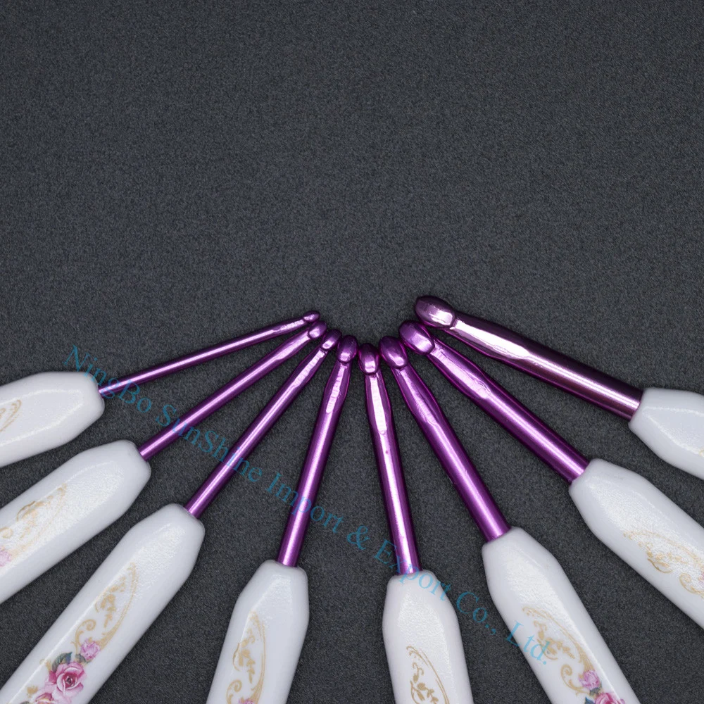 Ningbo sunshine import and export co., ltd. | 8pcs aluminum crochet hook set