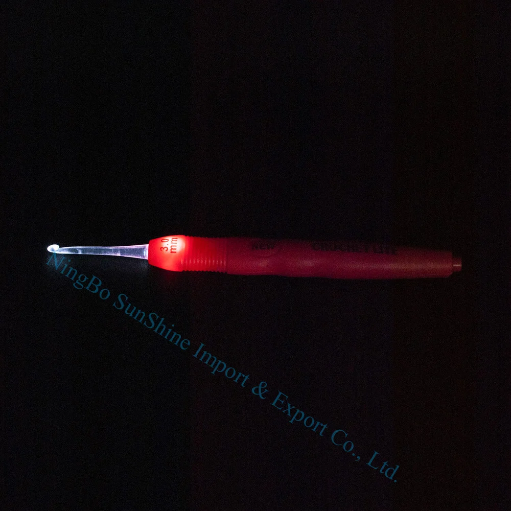Ningbo sunshine import and export co., ltd. | led crochet hook set crochet lite 2.5mm-6.5mm