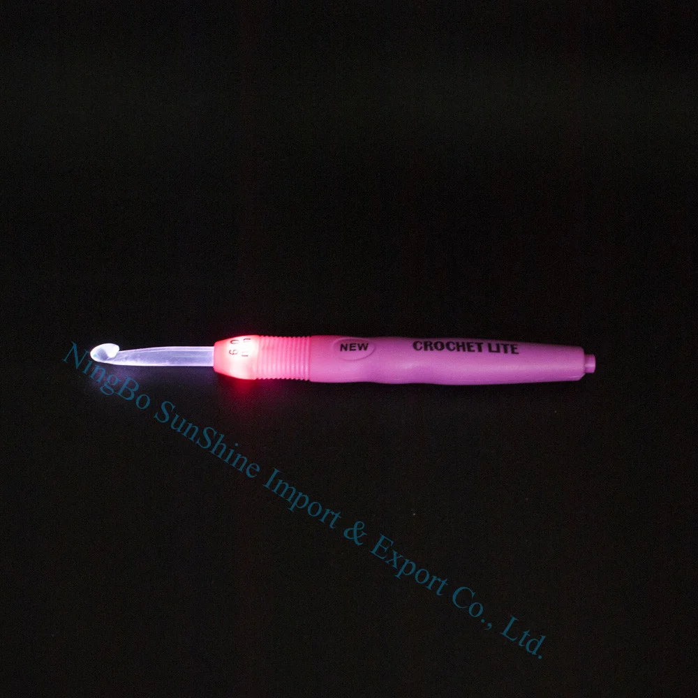 Ningbo sunshine import and export co., ltd. | led crochet hook set crochet lite 2.5mm-6.5mm