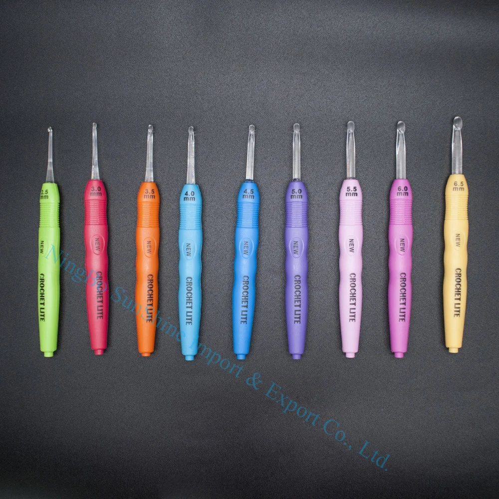 Ningbo sunshine import and export co., ltd. | led crochet hook set crochet lite 2.5mm-6.5mm
