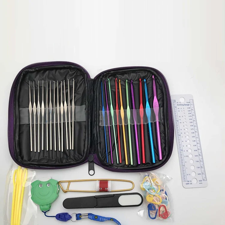 Ningbo sunshine import and export co., ltd. | aluminum crochet hook aluminum knitting needle crochet hook set knitting tool