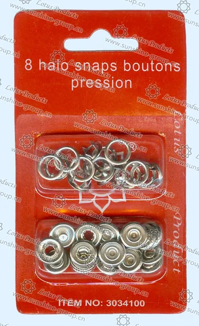 Ningbo sunshine import and export co., ltd. | 8 halo snaps buttons