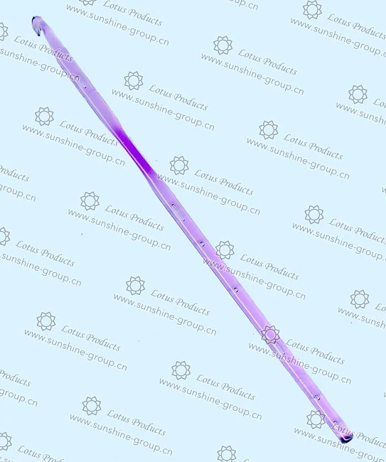 Ningbo sunshine import and export co., ltd. | acrylic crochet hook g6 4.25mm purple