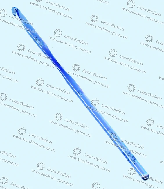 Ningbo sunshine import and export co., ltd. | acrylic crochet hook i9 5.5mm blue