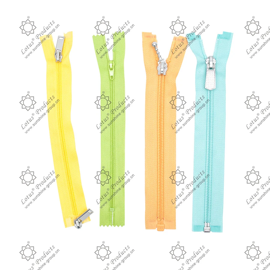 Ningbo sunshine import and export co., ltd. | no. 5 nylon zipper open end auto lock slider