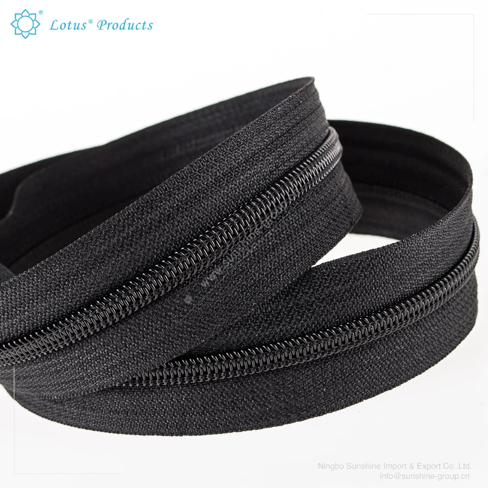 Ningbo sunshine import and export co., ltd. | 5# plastic zipper long chain for garment accessories