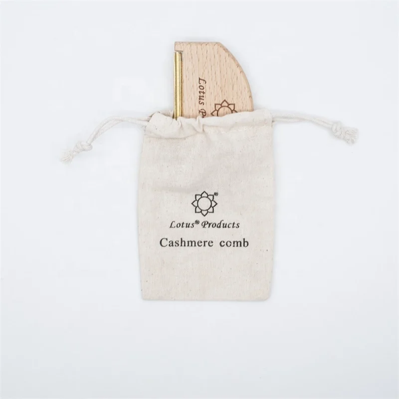 Ningbo sunshine import and export co., ltd. | sweater fabric cashmere care customized logo cotton gift pouch set pilling