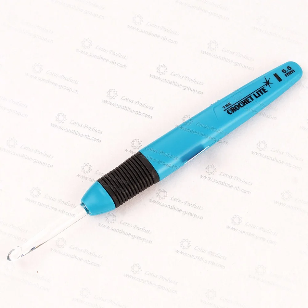 Ningbo sunshine import and export co., ltd. | new products lite crochet hook set knitting needle crochet hook set with light