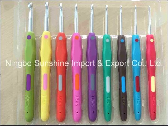 Ningbo sunshine import and export co., ltd. | seller ergonomic multi-color bigger handle knitting crochet hook