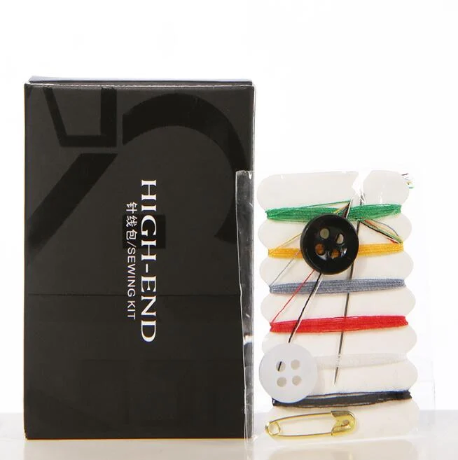 Ningbo sunshine import and export co., ltd. | promotion very durable hotel metal sewing kit set mini travel sewing kit