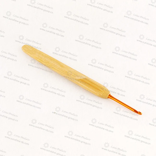 Ningbo sunshine import and export co., ltd. | aluminum crochet hook with bamboo handle