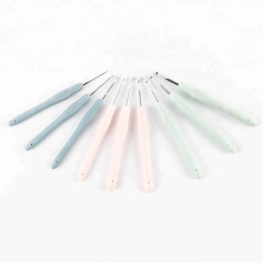 Ningbo sunshine import and export co., ltd. | seller ergonomic multi-color bigger handle knitting crochet hook