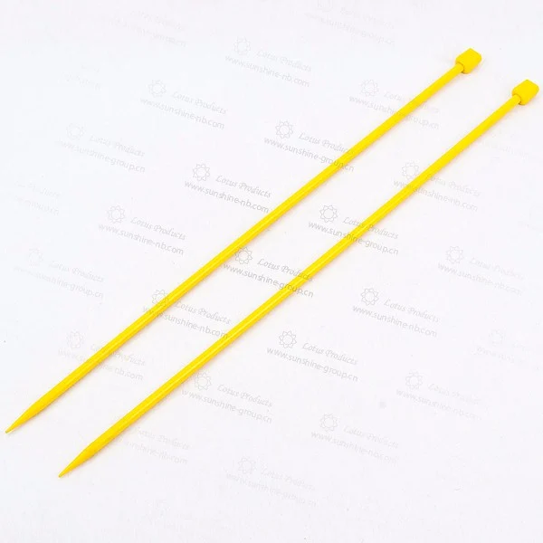 Ningbo sunshine import and export co., ltd. | plastic knitting needle with yellow color,sewing accessories knitting needle