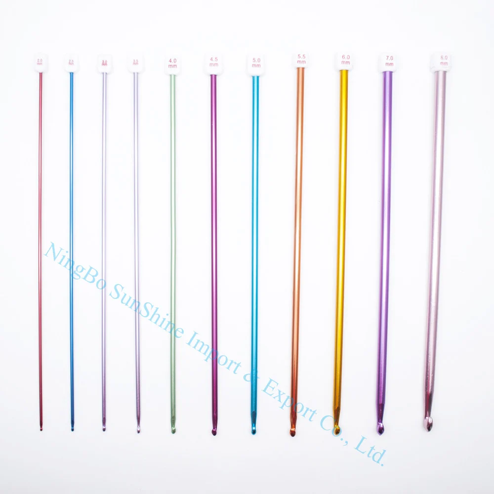 Ningbo sunshine import and export co., ltd. | 11pcs aluminum afghan alu crochet hook