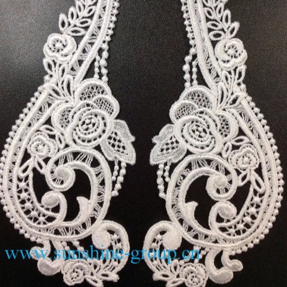 Ningbo sunshine import and export co., ltd. | fashion design embroidery lace crochet patterns neck collar-054