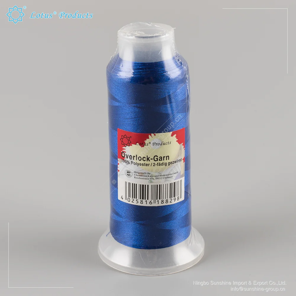 Ningbo sunshine import and export co., ltd. | garment accessories 100% polyester sewing thread 40/2 5000yards