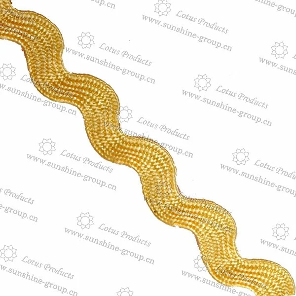 Ningbo sunshine import and export co., ltd. | metallic yarn zig zag lace trimming 004