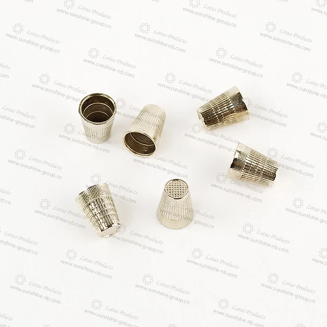 Ningbo sunshine import and export co., ltd. | knitting accessories sewing tools silver metal sewing thimble sewing thimble