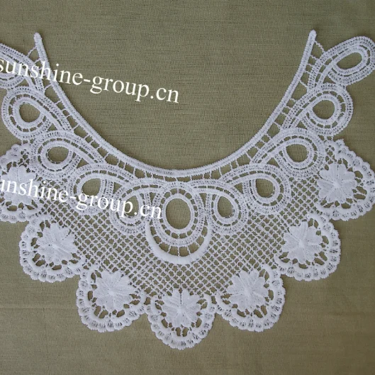 Ningbo sunshine import and export co., ltd. | fashion design milk silk embroidery lace collar for dresses-039