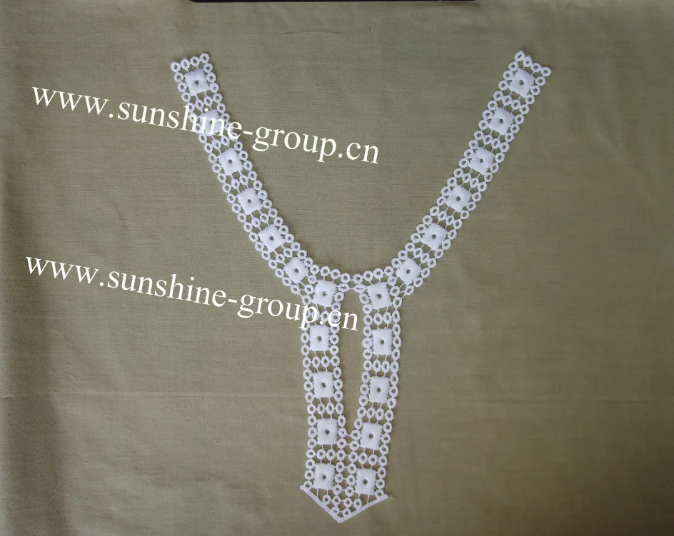 Ningbo sunshine import and export co., ltd. | fashion design milk silk embroidery lace collar for dresses-002
