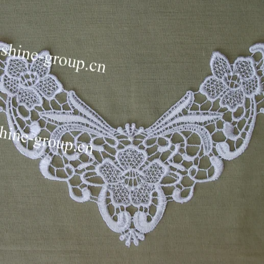 Ningbo sunshine import and export co., ltd. | fashion design milk silk embroidery lace collar for dresses-038