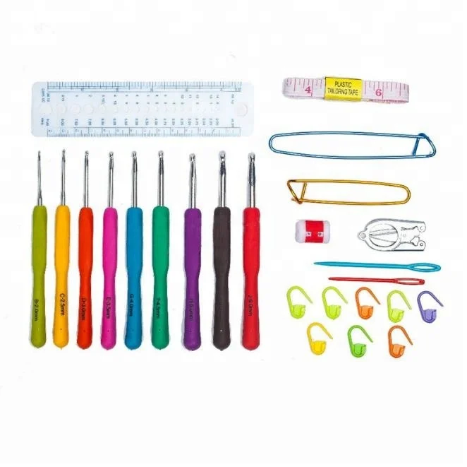 Ningbo sunshine import and export co., ltd. | tpr aluminum crochet hook set- 72 pcs set