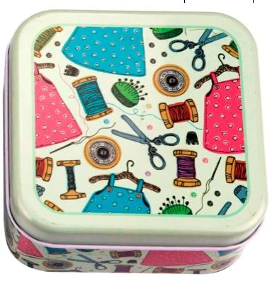 Ningbo sunshine import and export co., ltd. | mini tin box sewing accessories travel sewing box kit with printing